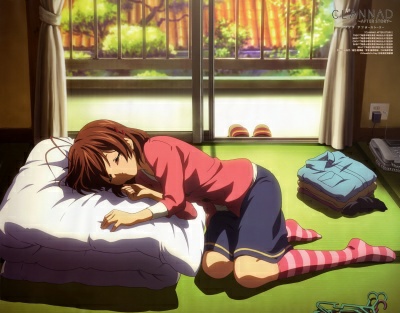ABCdario Anime Clannad-furukawa-nagisa-sleeping